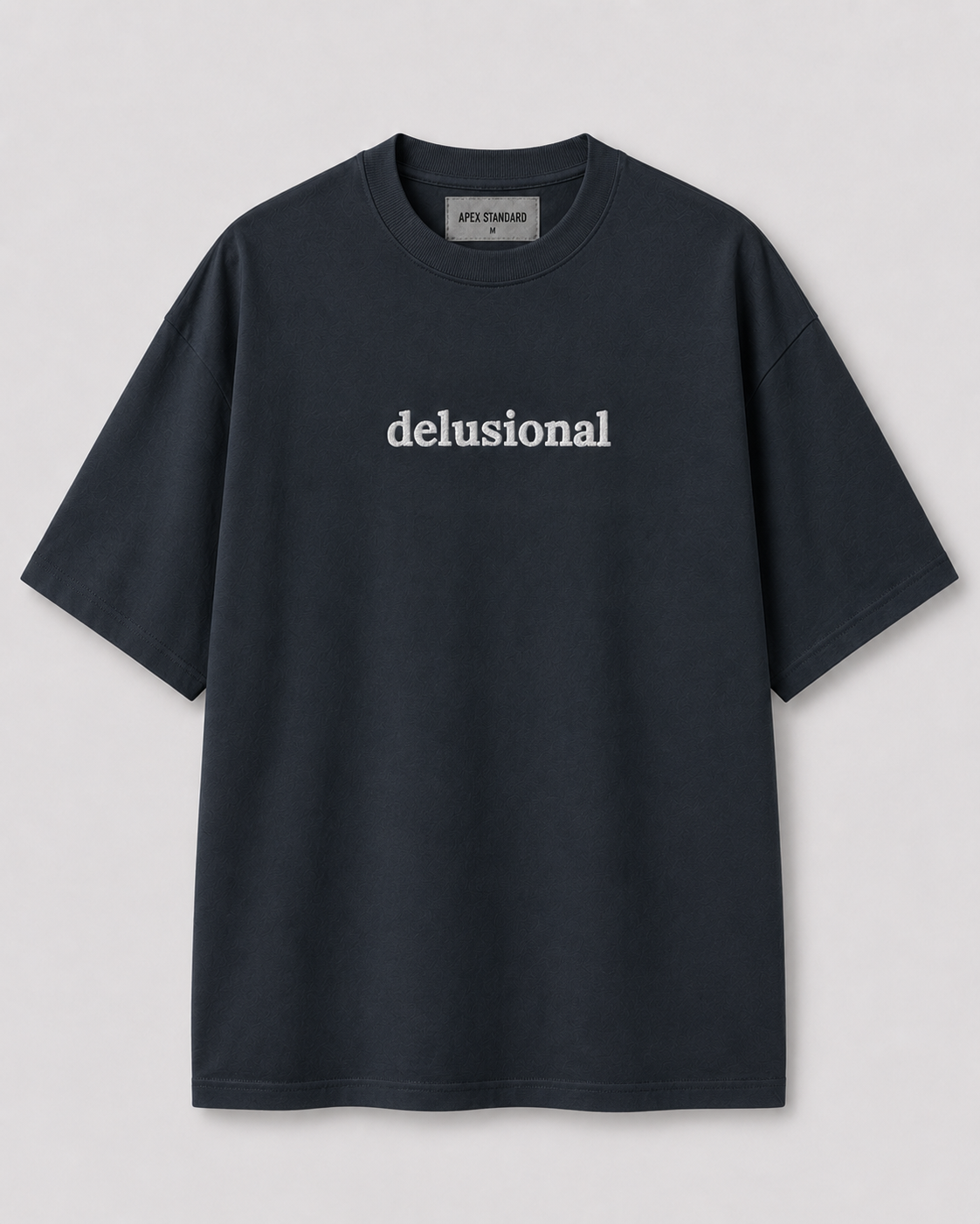"Delusional" Boxy Tee / Navy