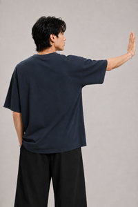 "Delusional" Boxy Tee / Navy